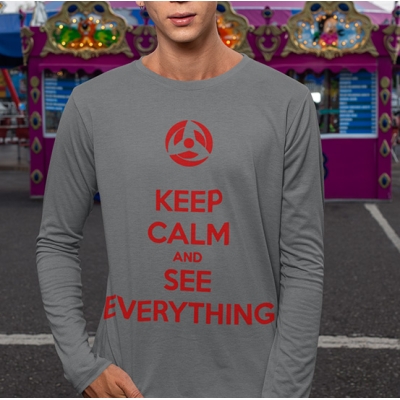 LONGSLEEVE NARUTO KEEP CALM AND SEE EVERYITHING